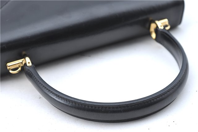 Authentic GUCCI 2Way Shoulder Cross Body Hand Bag Purse Leather Black 2395C