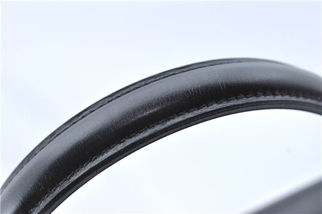 Authentic GUCCI 2Way Shoulder Cross Body Hand Bag Purse Leather Black 2395C