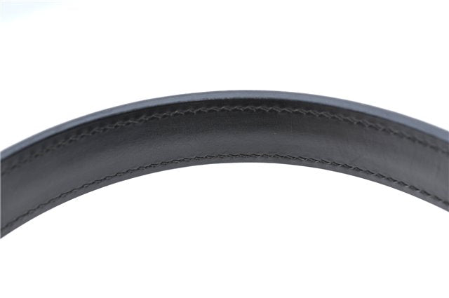 Authentic GUCCI 2Way Shoulder Cross Body Hand Bag Purse Leather Black 2395C