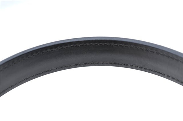 Authentic GUCCI 2Way Shoulder Cross Body Hand Bag Purse Leather Black 2395C