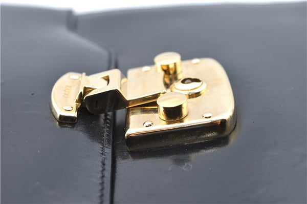 Authentic GUCCI 2Way Shoulder Cross Body Hand Bag Purse Leather Black 2395C