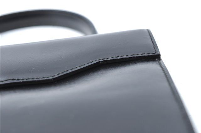 Authentic GUCCI 2Way Shoulder Cross Body Hand Bag Purse Leather Black 2395C