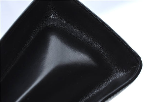 Authentic GUCCI 2Way Shoulder Cross Body Hand Bag Purse Leather Black 2395C