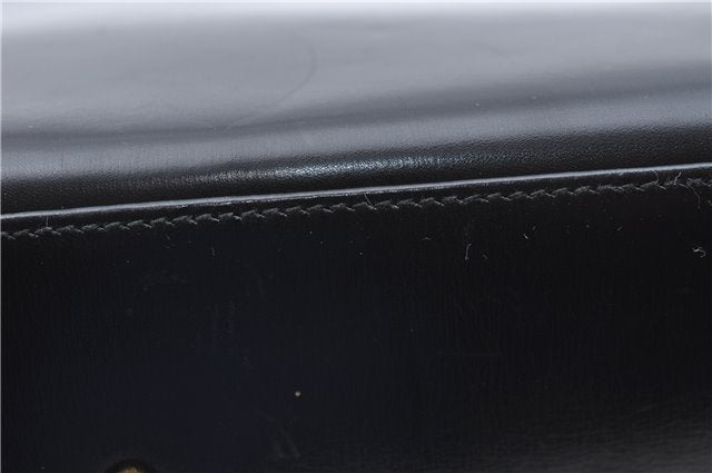 Authentic GUCCI 2Way Shoulder Cross Body Hand Bag Purse Leather Black 2395C