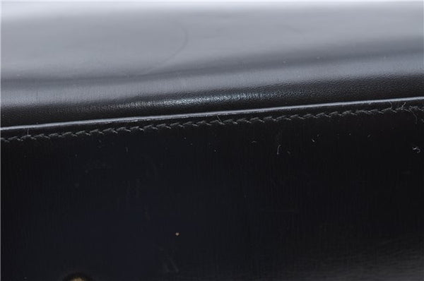 Authentic GUCCI 2Way Shoulder Cross Body Hand Bag Purse Leather Black 2395C