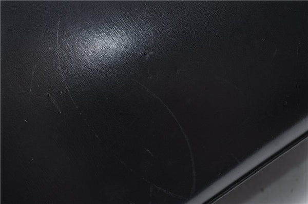 Authentic GUCCI 2Way Shoulder Cross Body Hand Bag Purse Leather Black 2395C