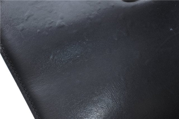 Authentic GUCCI 2Way Shoulder Cross Body Hand Bag Purse Leather Black 2395C