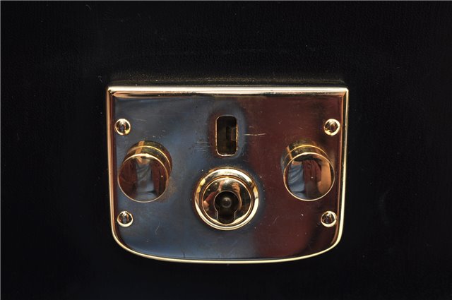 Authentic GUCCI 2Way Shoulder Cross Body Hand Bag Purse Leather Black 2395C