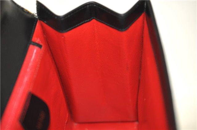 Authentic GUCCI 2Way Shoulder Cross Body Hand Bag Purse Leather Black 2395C