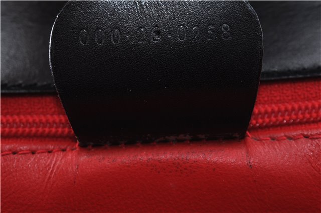 Authentic GUCCI 2Way Shoulder Cross Body Hand Bag Purse Leather Black 2395C