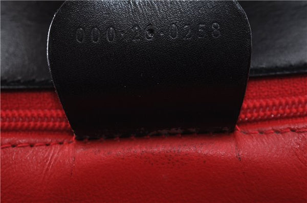 Authentic GUCCI 2Way Shoulder Cross Body Hand Bag Purse Leather Black 2395C