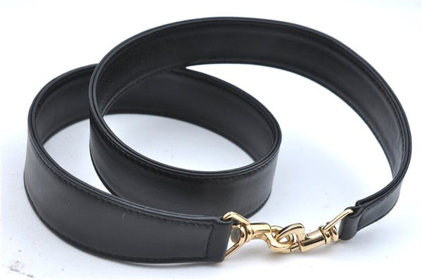 Authentic GUCCI 2Way Shoulder Cross Body Hand Bag Purse Leather Black 2395C