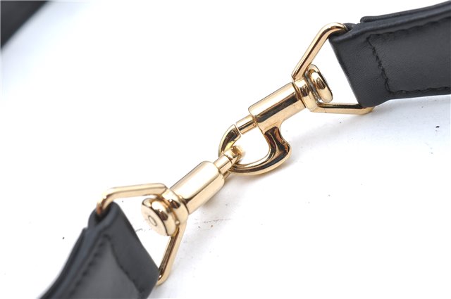 Authentic GUCCI 2Way Shoulder Cross Body Hand Bag Purse Leather Black 2395C