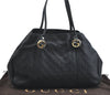 Authentic GUCCI Guccissima Twins Shoulder Tote Bag GG Leather 232957 Black 2396I
