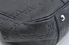 Authentic GUCCI Guccissima Twins Shoulder Tote Bag GG Leather 232957 Black 2396I