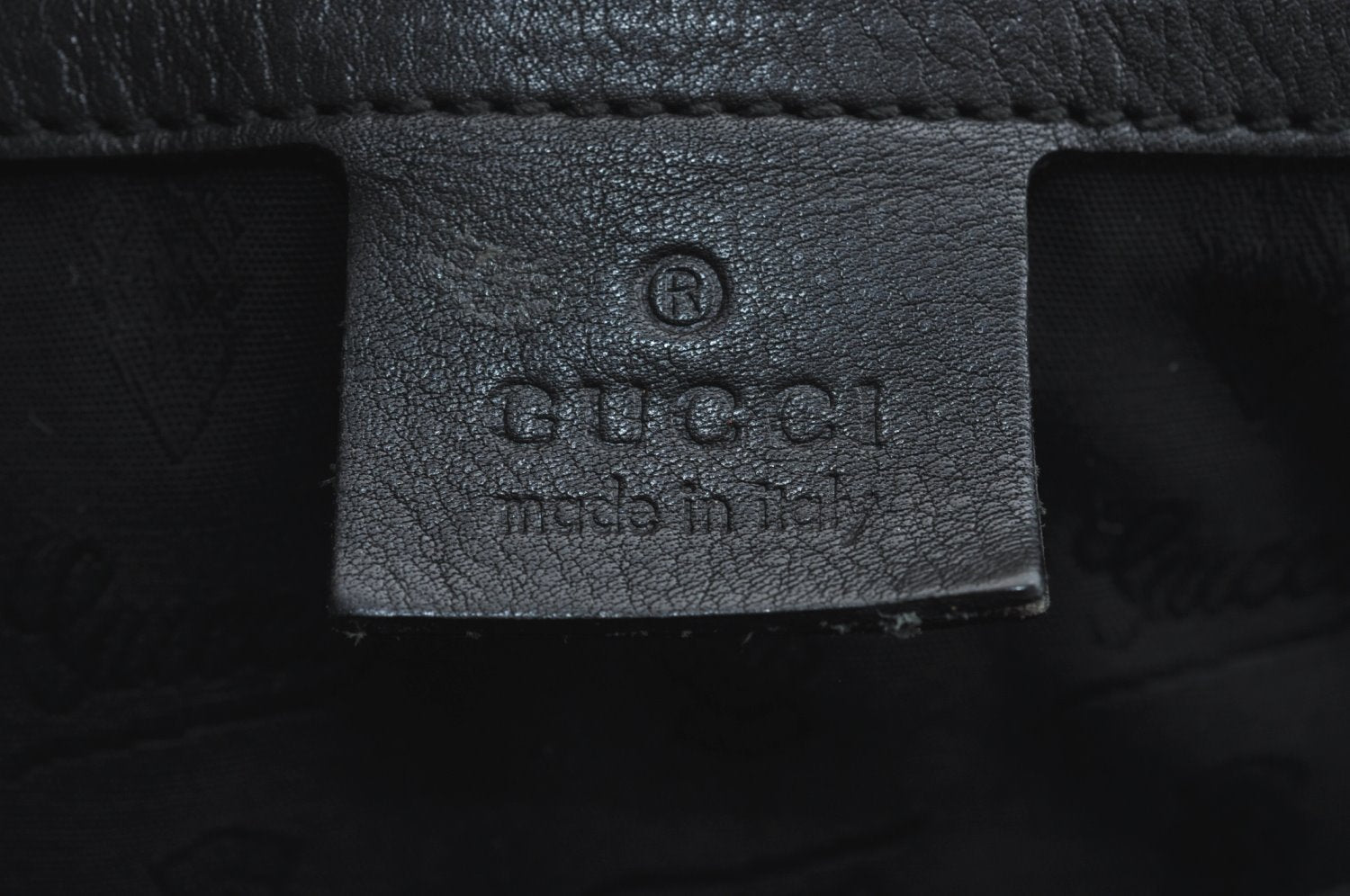 Authentic GUCCI Guccissima Twins Shoulder Tote Bag GG Leather 232957 Black 2396I