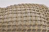 Authentic GUCCI Bamboo Hand Bag Purse Mesh Leather Suede Beige Junk 2398D