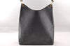 Authentic GUCCI Bamboo Vintage Shoulder Hand Bag Purse Leather Black 2398I