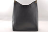 Authentic GUCCI Bamboo Vintage Shoulder Hand Bag Purse Leather Black 2398I