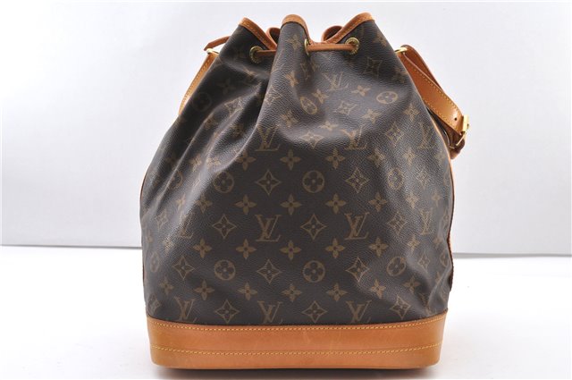 Authentic Louis Vuitton Monogram Noe Shoulder Drawstring Bag M42224 LV 2400F