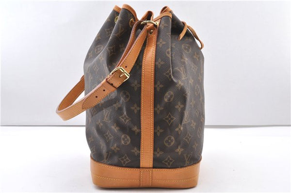 Authentic Louis Vuitton Monogram Noe Shoulder Drawstring Bag M42224 LV 2400F