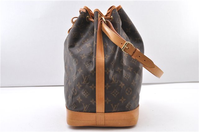 Authentic Louis Vuitton Monogram Noe Shoulder Drawstring Bag M42224 LV 2400F