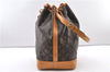 Authentic Louis Vuitton Monogram Noe Shoulder Drawstring Bag M42224 LV 2400F