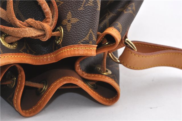 Authentic Louis Vuitton Monogram Noe Shoulder Drawstring Bag M42224 LV 2400F