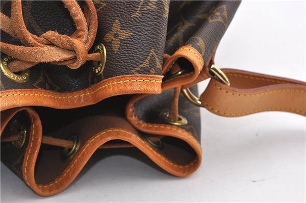 Authentic Louis Vuitton Monogram Noe Shoulder Drawstring Bag M42224 LV 2400F