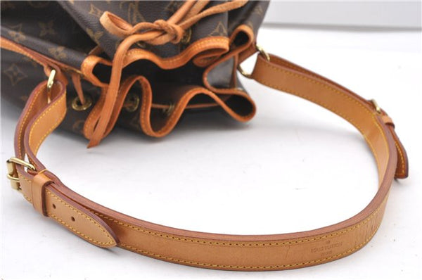 Authentic Louis Vuitton Monogram Noe Shoulder Drawstring Bag M42224 LV 2400F
