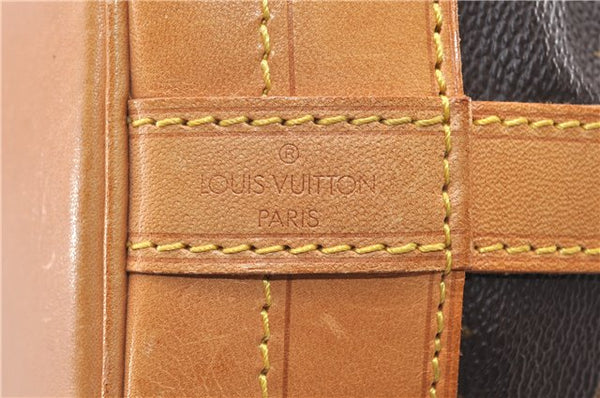 Authentic Louis Vuitton Monogram Noe Shoulder Drawstring Bag M42224 LV 2400F
