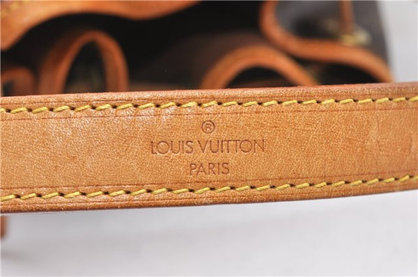 Authentic Louis Vuitton Monogram Noe Shoulder Drawstring Bag M42224 LV 2400F