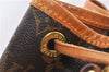 Authentic Louis Vuitton Monogram Noe Shoulder Drawstring Bag M42224 LV 2400F