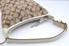 Authentic COACH Signature Shoulder Hand Bag Canvas Leather 40896 Brown 2400I