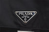 Authentic PRADA Vintage Nylon Tessuto Leather Backpack Black 2401I