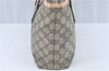 Authentic GUCCI Shoulder Tote Bag GG PVC Leather 181086 Brown Pink 2402C