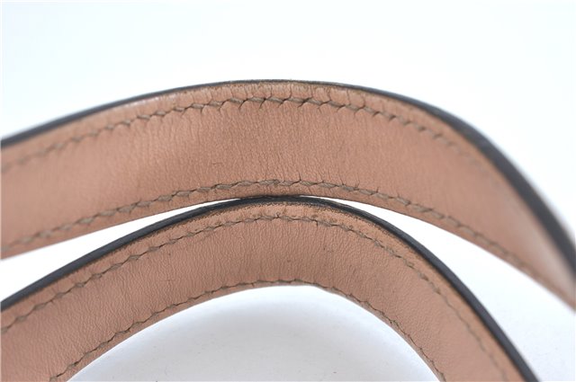 Authentic GUCCI Shoulder Tote Bag GG PVC Leather 181086 Brown Pink 2402C