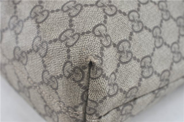 Authentic GUCCI Shoulder Tote Bag GG PVC Leather 181086 Brown Pink 2402C