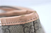 Authentic GUCCI Shoulder Tote Bag GG PVC Leather 181086 Brown Pink 2402C
