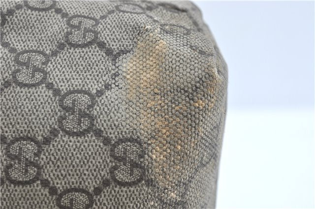 Authentic GUCCI Shoulder Tote Bag GG PVC Leather 181086 Brown Pink 2402C