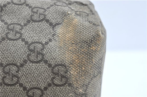 Authentic GUCCI Shoulder Tote Bag GG PVC Leather 181086 Brown Pink 2402C