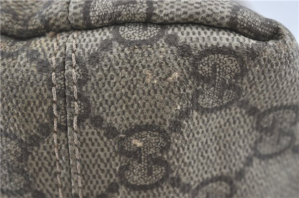 Authentic GUCCI Shoulder Tote Bag GG PVC Leather 181086 Brown Pink 2402C