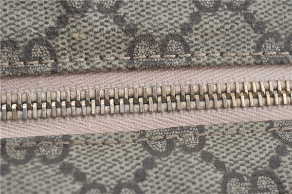 Authentic GUCCI Shoulder Tote Bag GG PVC Leather 181086 Brown Pink 2402C