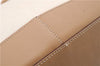 Authentic PRADA Nylon Leather Shoulder Tote Bag Ivory Beige 2402D