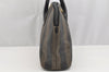 Authentic FENDI Pequin 2Way Shoulder Hand Bag PVC Leather Brown Black 2402I
