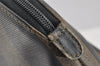 Authentic FENDI Pequin 2Way Shoulder Hand Bag PVC Leather Brown Black 2402I