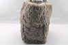 Authentic CHANEL Lapin Fur Tote Hand Bag Fur Suede Light Gray 2403I