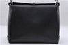 Authentic GUCCI Vintage Shoulder Hand Bag Purse Leather Black 2404D