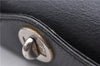 Authentic GUCCI Vintage Shoulder Hand Bag Purse Leather Black 2404D