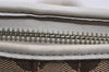 Authentic COACH Signature Shoulder Cross Bag Canvas Leather 7077 Brown 2404I
